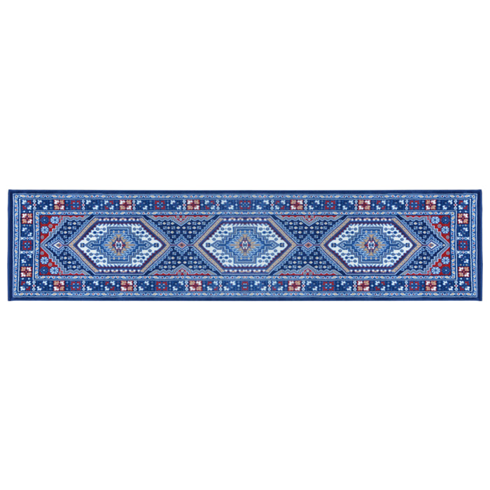 Passatoia Corsia Tappeto Disegno Orientale Blu