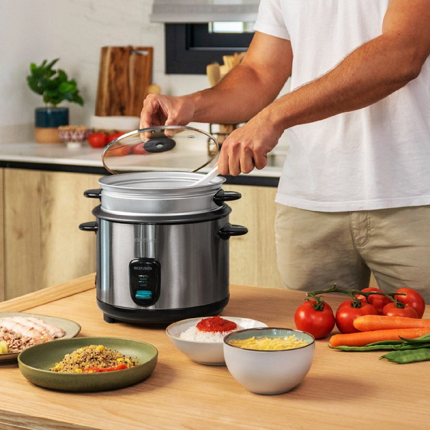 Cecotec Cuiseur à riz RiceFusion 7000 Inox