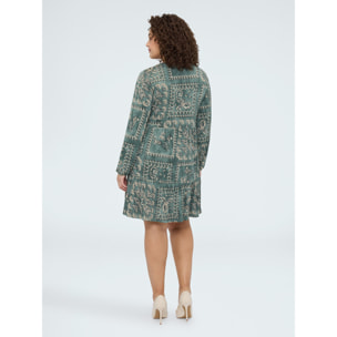Fiorella Rubino - Vestido SMILE con estampado paisley - Verde militare