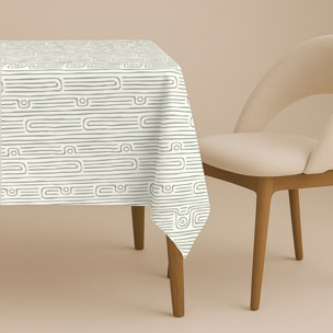 Naturals - Mantel de Tela Estampado - Antimanchas - 100% Algodón - Half panamá - Chicago