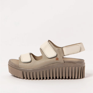 Sandalia de cuña 1577 NAPPA CREAM-SESAME/BRIGHTON color Cream-sesame