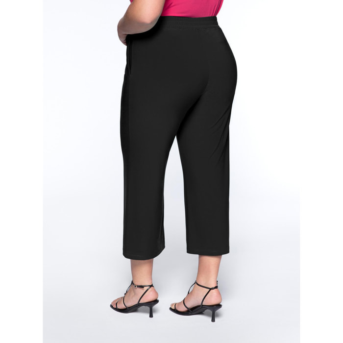 Fiorella Rubino - Pantalón cropped de tejido de punto - Negro