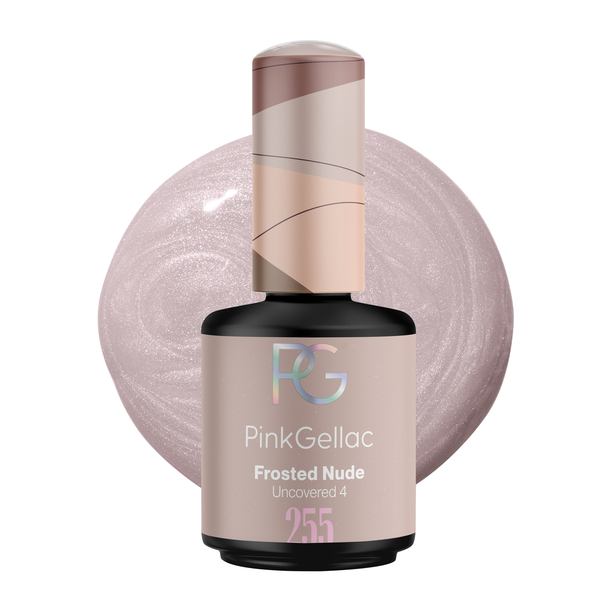 Vernis semi-permanent - 255 Frosted Nude - 15 ml