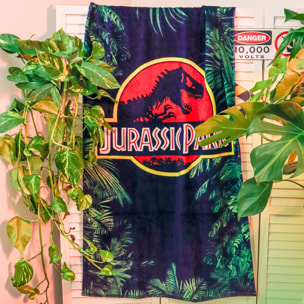 Serviette de bain et de plage imprimée 100% coton, JURASSIC WORLD LEGACY