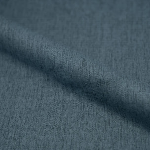 Lot de 2 chaises en tissu bleu marine et pieds en métal - Cozy