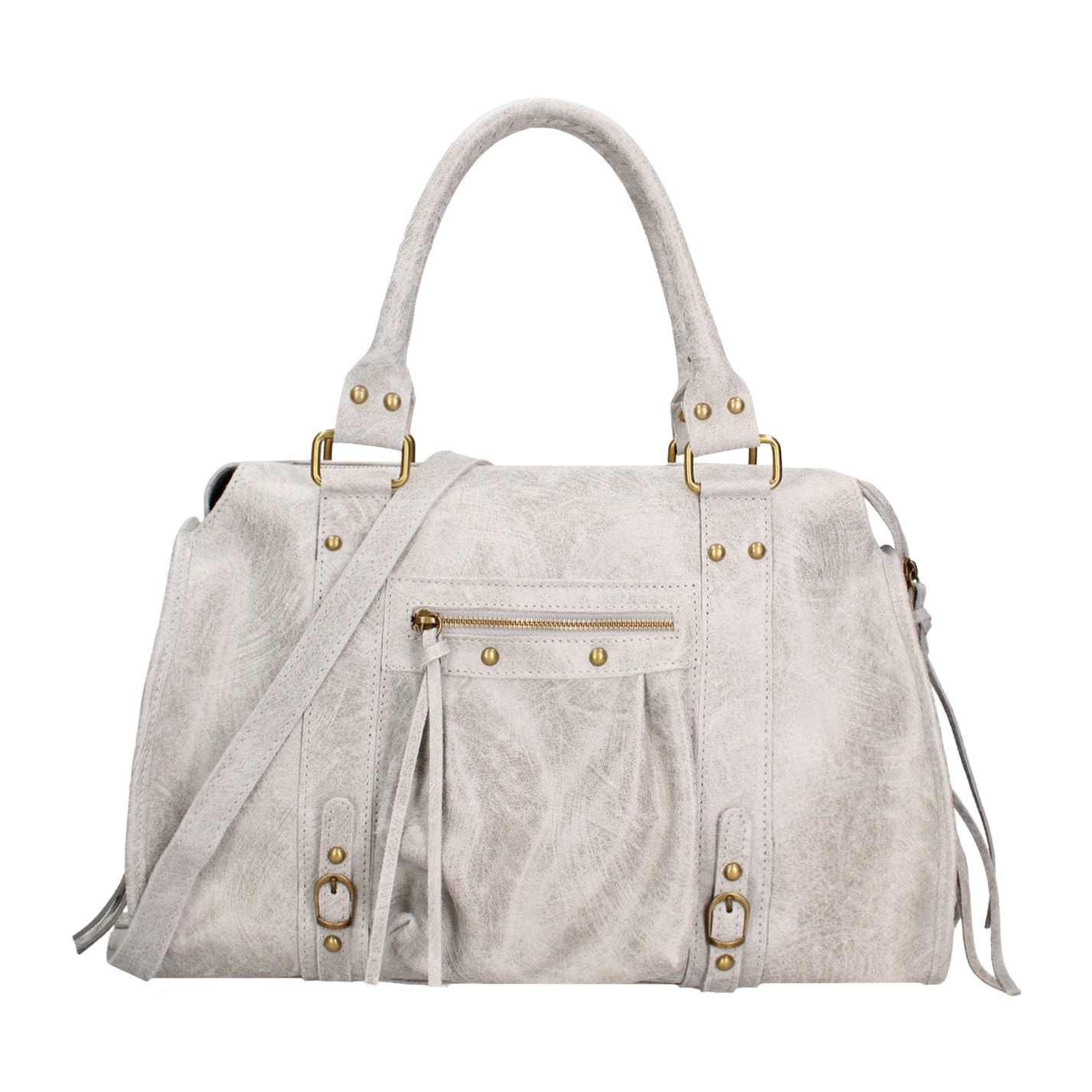 Borsa a spalla da donna - Modello Clara - Vera pelle - 41.0 x 28.0 x 13.0 cm