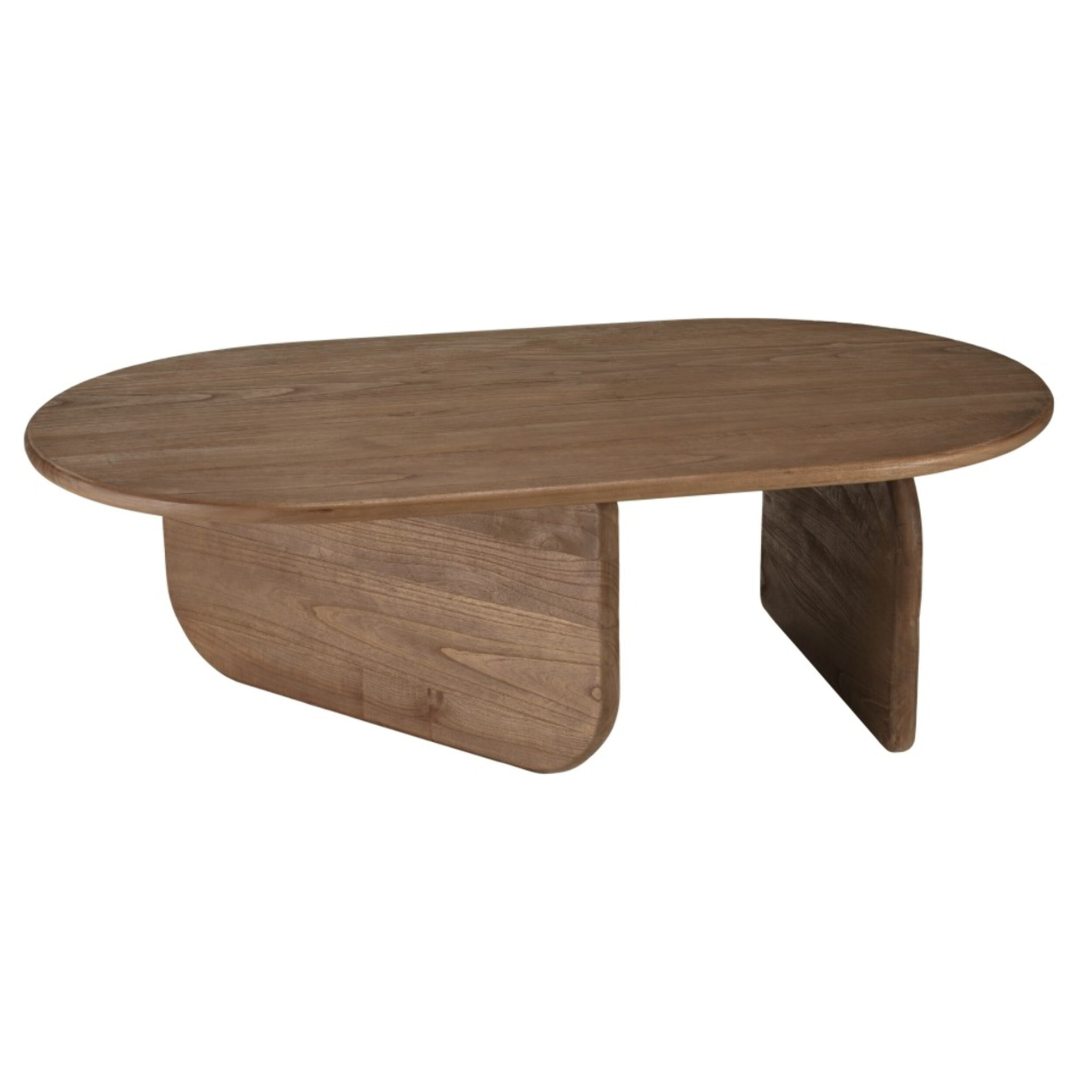 ROMY - Table basse 140cm forme organique en bois de mindi