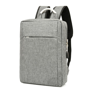 DAM Zaino per laptop  con interfaccia di ricarica USB. 30x12x42cm. Grigio
