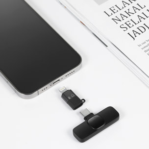 Micrófono inalámbrico profesional K9 de difusión. Para iPhone, Android, PC.