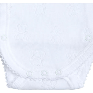 Body cruzado bebé calado ositos