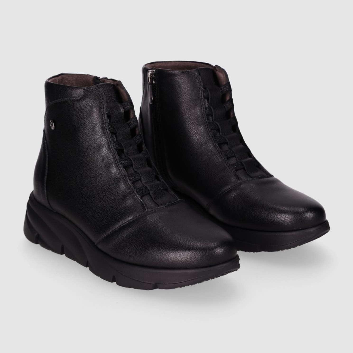 Botines de Piel - Negro - Tacón: 3 cm