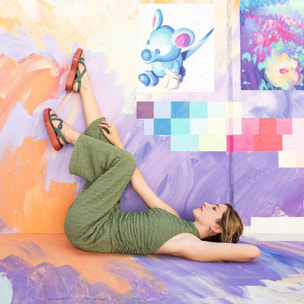 Sandalias 1853 NAPPA WHITE-BLUE/ MALAGA color White-blue