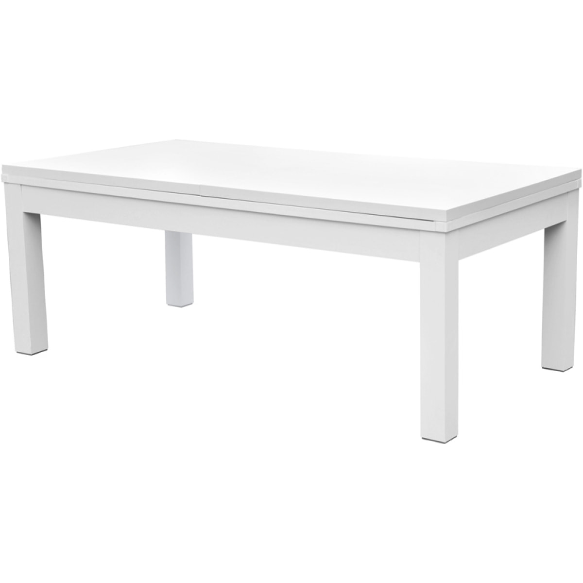 Table de billard convertible blanche tapis bleu - Eddie