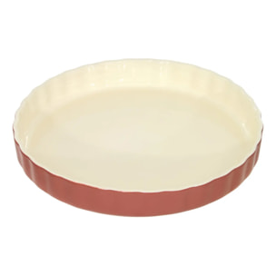 Plat à tarte en céramique 28cm Magma terracotta