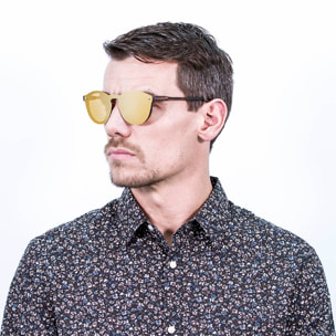 Gafas de sol PALO ALTO RIGA - Mate demi marrón / Plana revo dorado