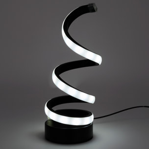Lampe - HOME DECO FACTORY - LED - Spirale - Noir