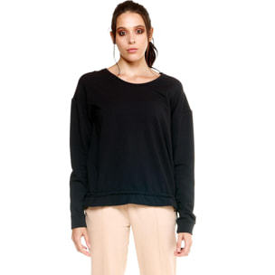 Sudadera mujer Leone Leisure con cuello redondo