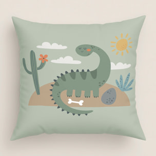 Cool Kids - Funda de Cojín Estampado - Con Cremallera - Sin relleno - 100% Algodón - Dinoland