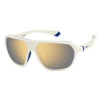 Polaroid - lunettes de soleil - blanc - Couleur des verres : gris - indice solaire : cat. 3