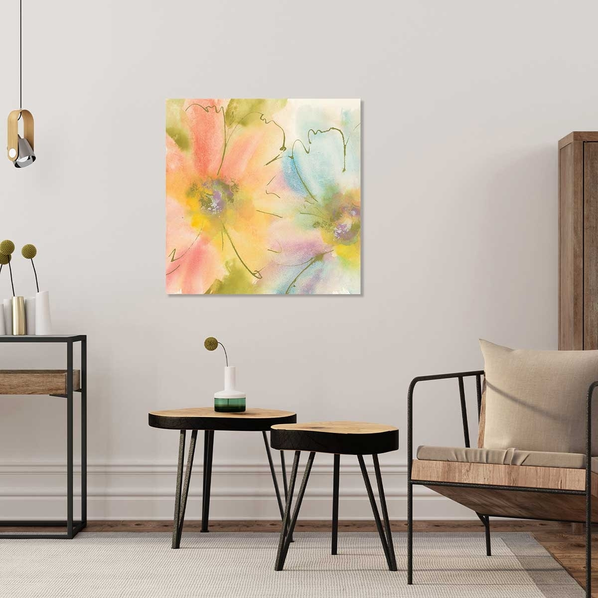 Tableau pastel flower Tableau plexiglas
