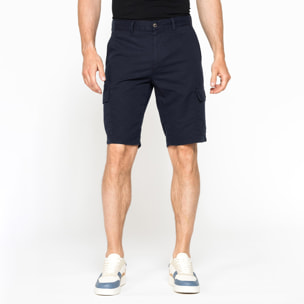 BERMUDA CARGO IN GABARDINA LEGGERA CON TASCONI