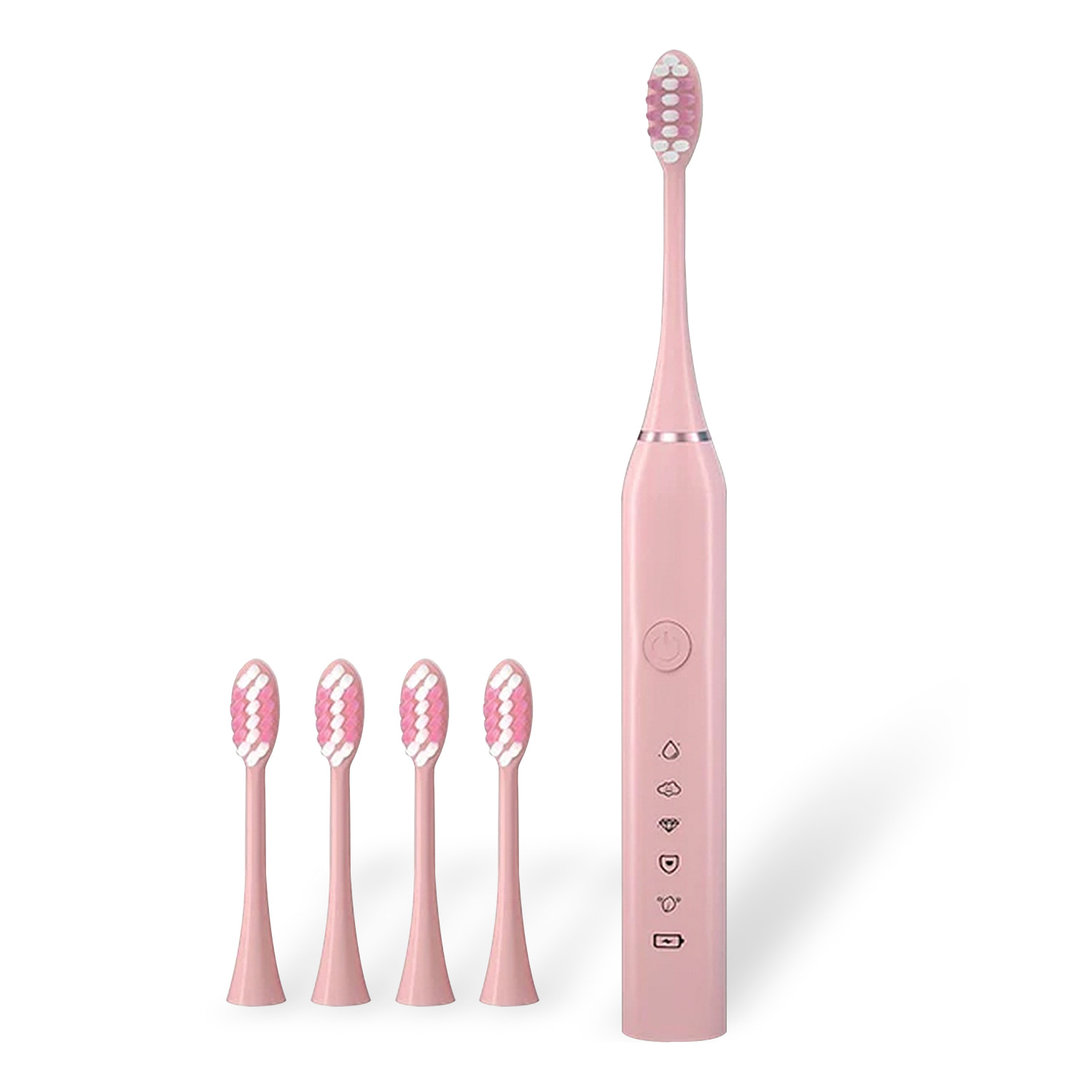 Spazzolino elettrico sonico 330. Modalità pulizia, lucidatura, sbiancamento, sensibilità e massaggio. Include 5 teste.