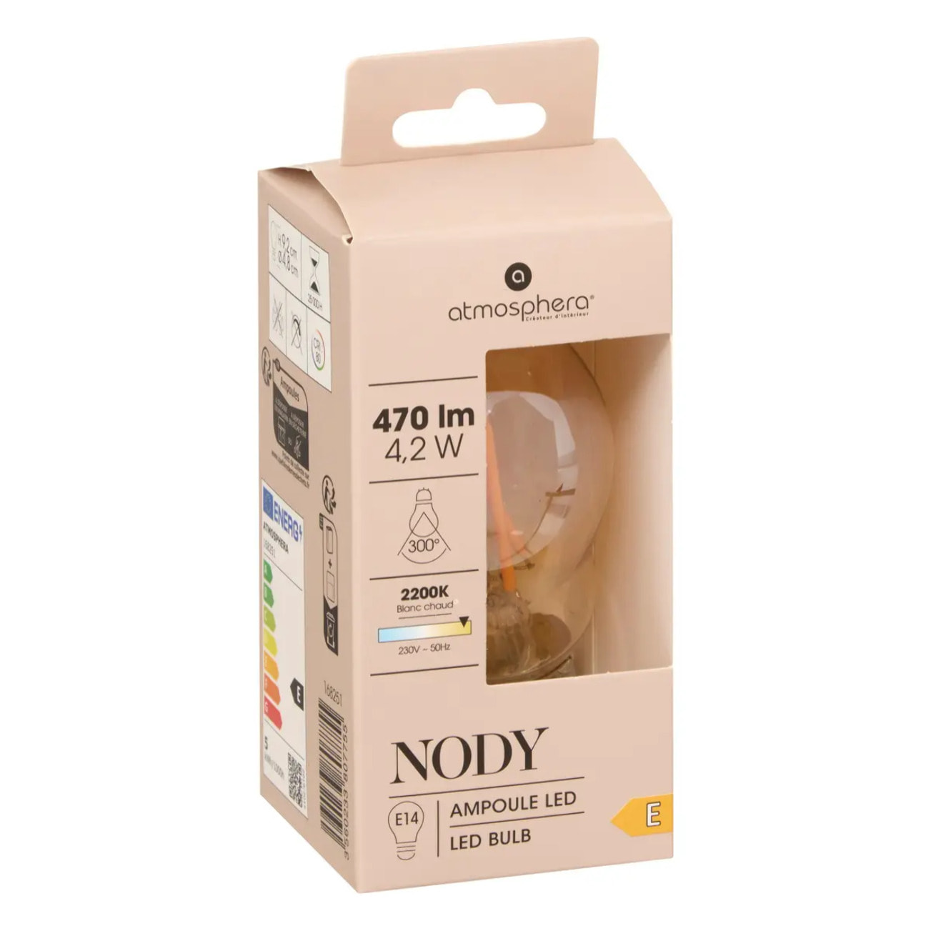 Ampoule LED "Standard" ambrée - filament droit E14