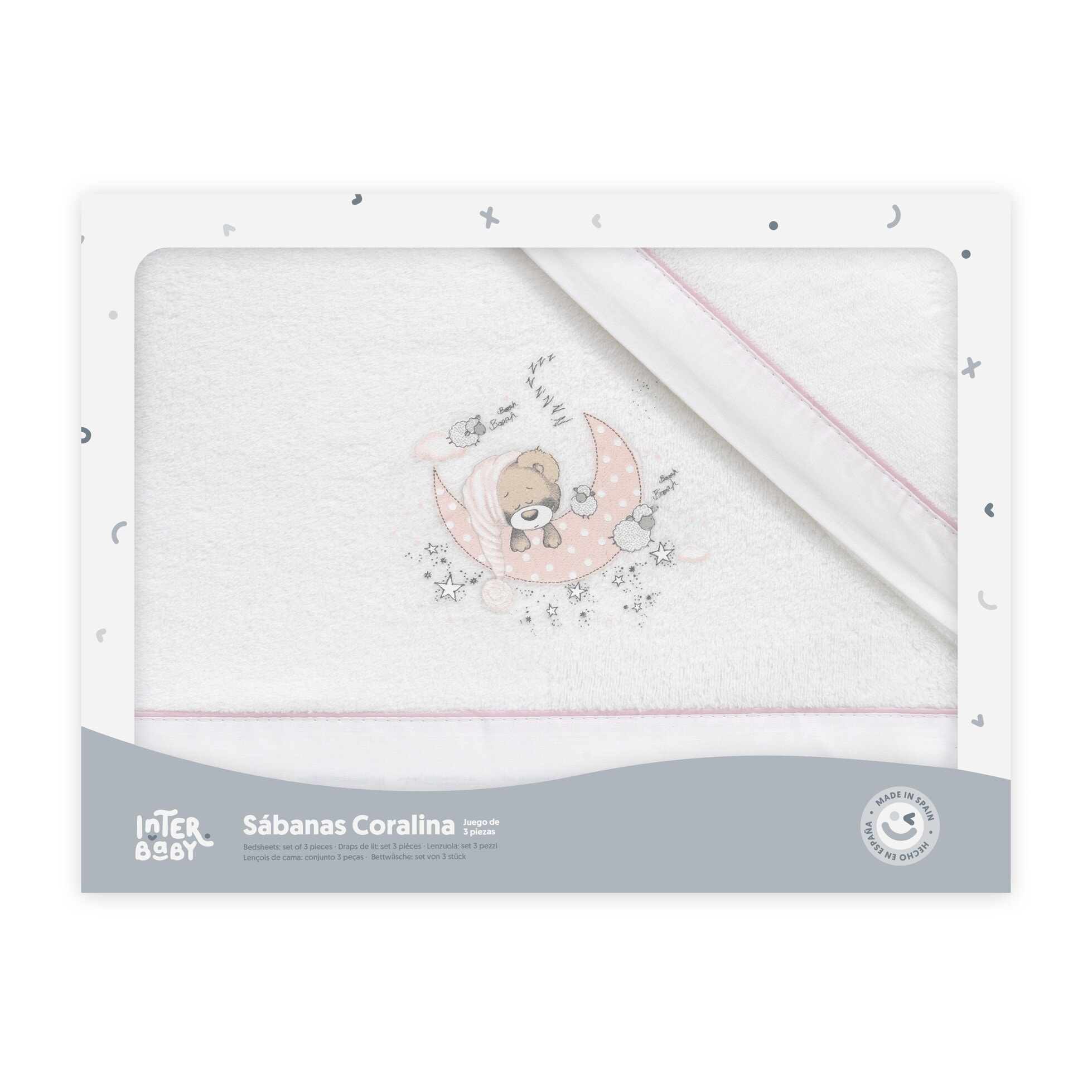 Triptico Coche Coralina Mod New Sleeping Bco/Rosa