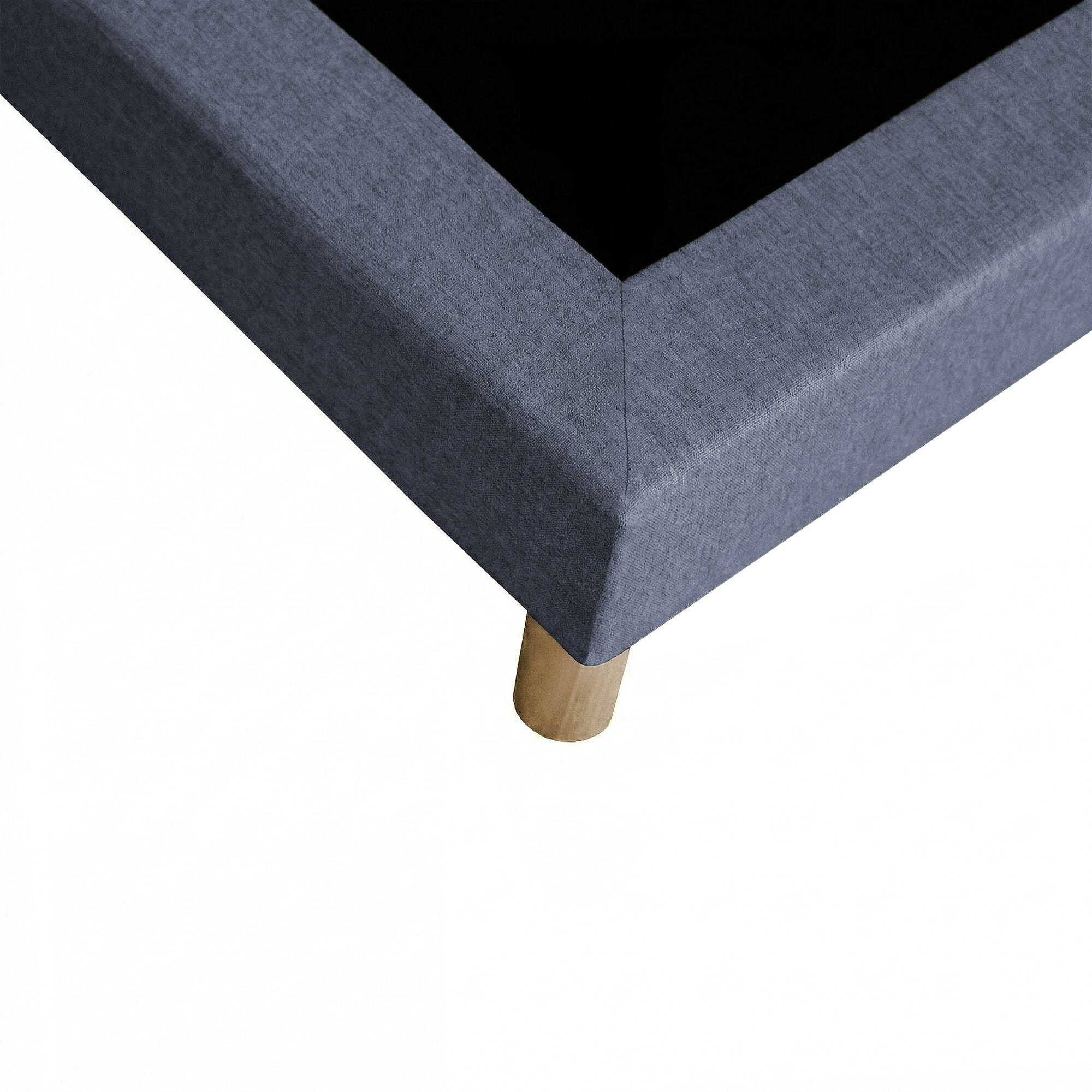Ensemble matelas mousse haute résilience CALLISTO, H29 cm, accueil mémoire de forme, sommier bleu