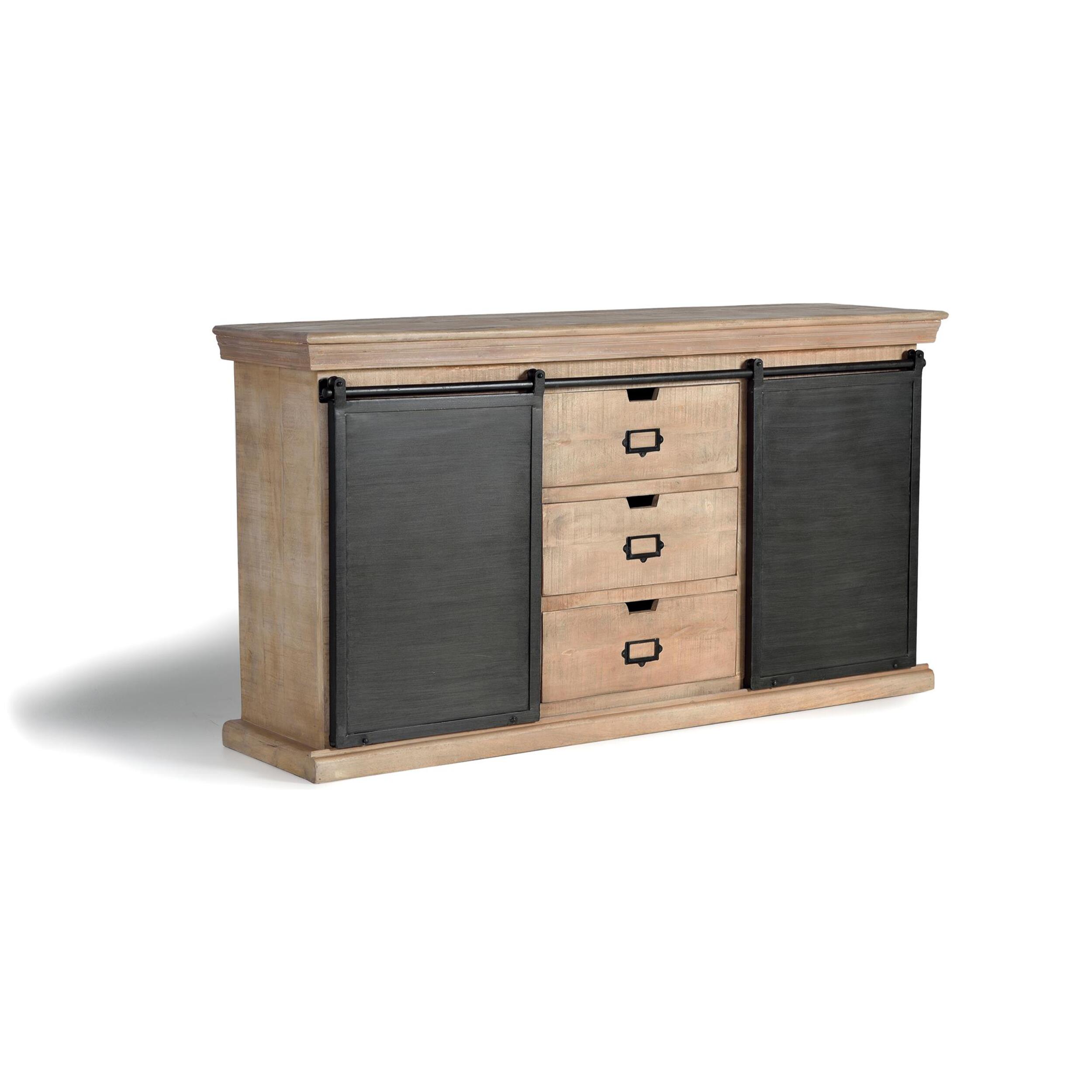 Aparador - Madera y Metal - 85x160x40cm