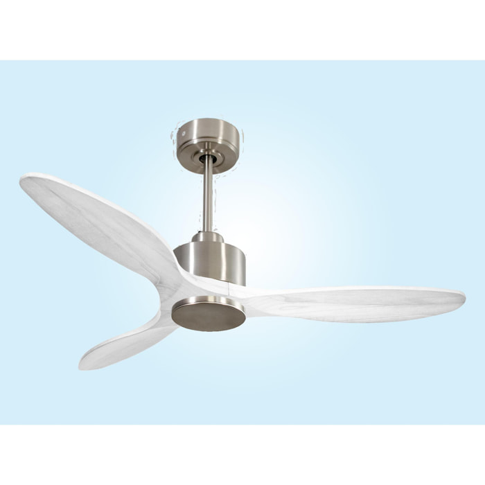 Ventilador de techo Reversible Termostato Wifi Motor DC Techos Inclinados Mando a Distancia Hypersilence Memoria SantoriniD132C0364986 PURLINE