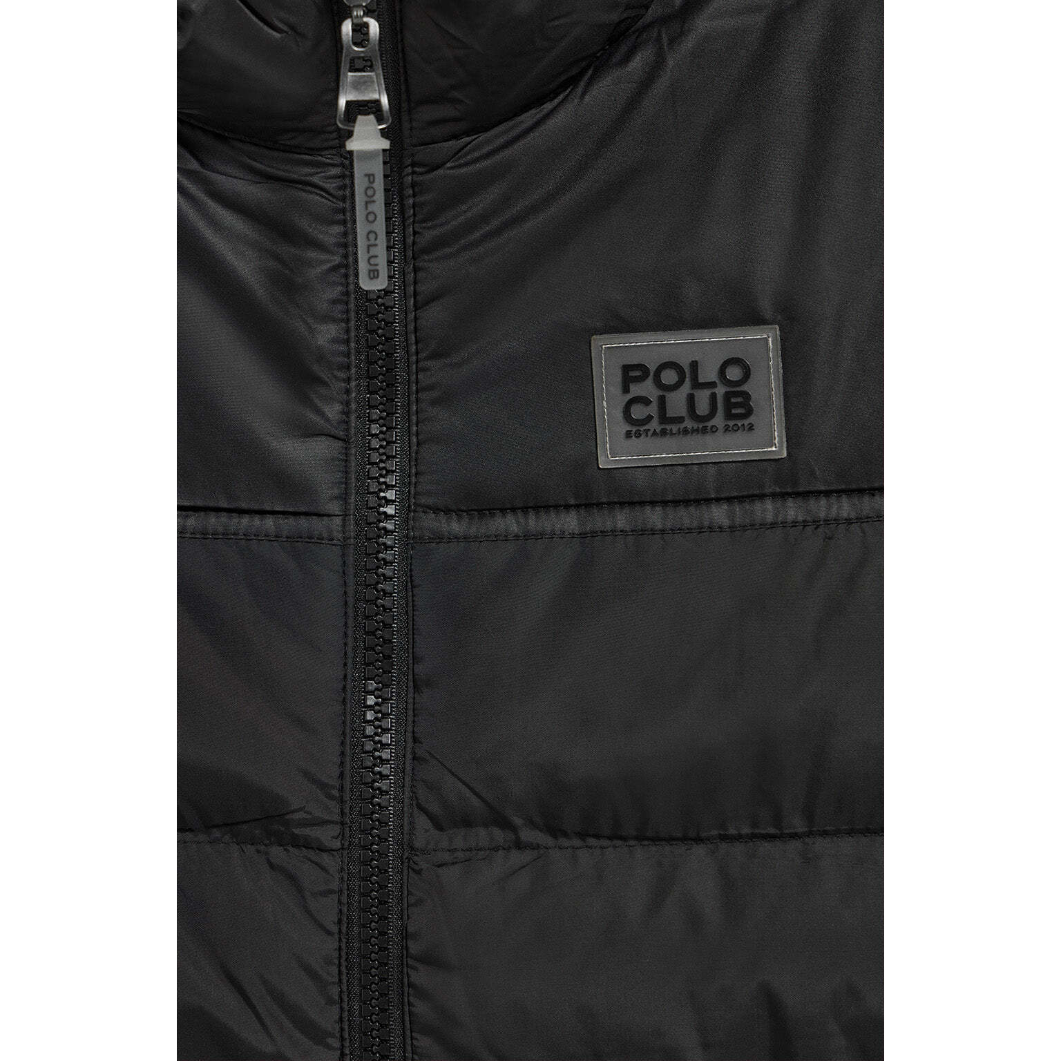 Gilet nero ultraleggero con toppa in gomma Polo Club