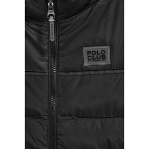 Gilet nero ultraleggero con toppa in gomma Polo Club