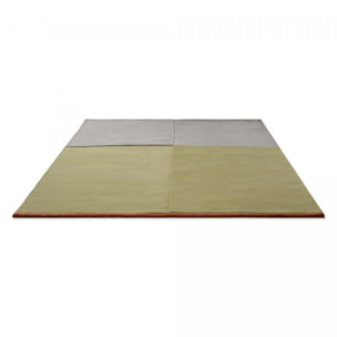Tapis salon et chambre fait main en laine motif simple ALDE