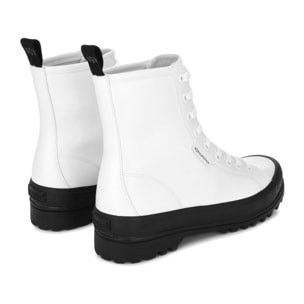 Superga - Botines Mujer Blanco - 2643 ALPINA VEGAN MATERIAL