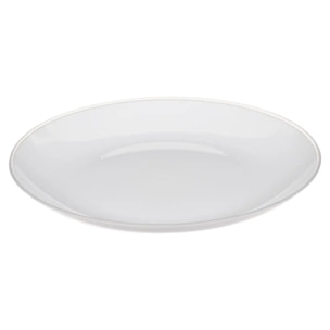 Assiette 25 cm Blanc Square