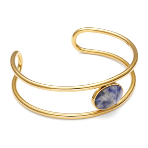 Bracciale Cianita Acciao Placcato Oro