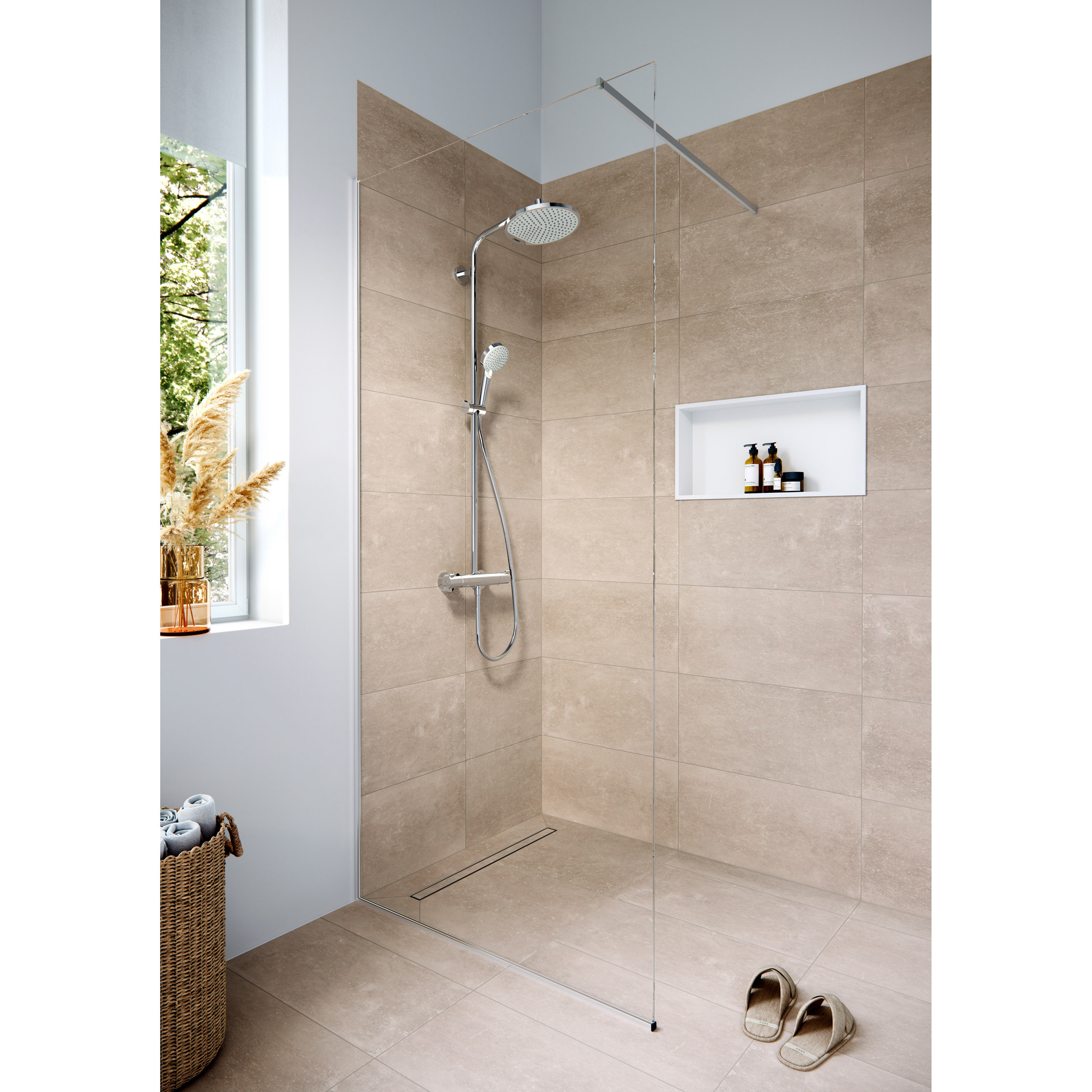 Colonne de douche Crometta S 240 avec mitigeur thermostatique 27267000