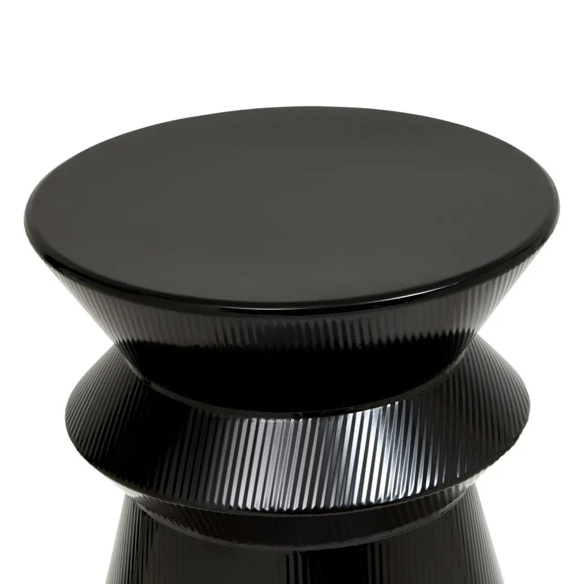 Table d'appoint Maya ronde D.35,5cm noir