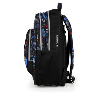 Mochila adaptable a carro Gabol TRAINING negra y resistente al agua