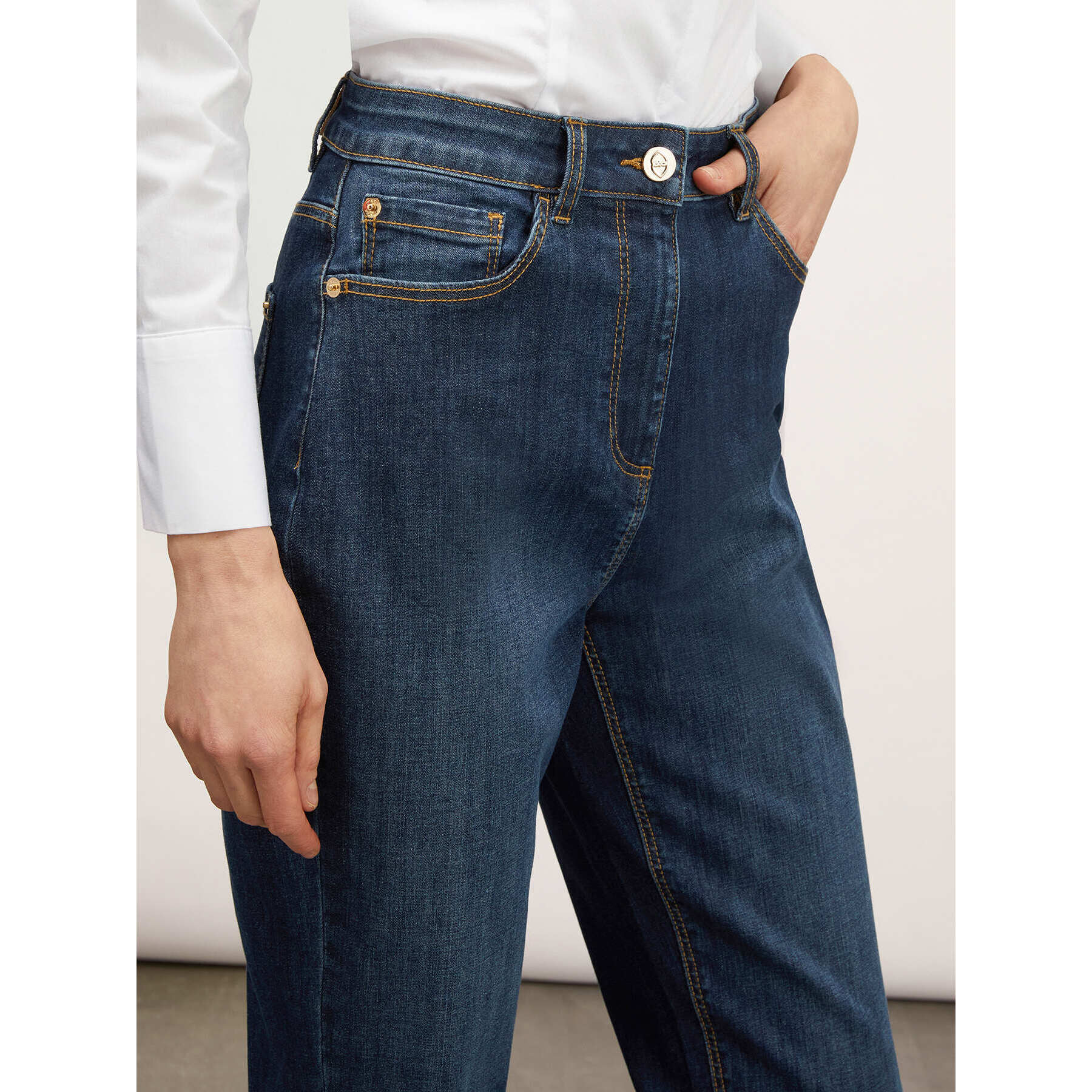 Motivi - Vaqueros relaxed fit Bella - Azul