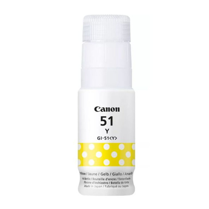 Cartouche d'encre CANON Bouteille d'Encre GL-51 Jaune (Yellow) - 4644C001