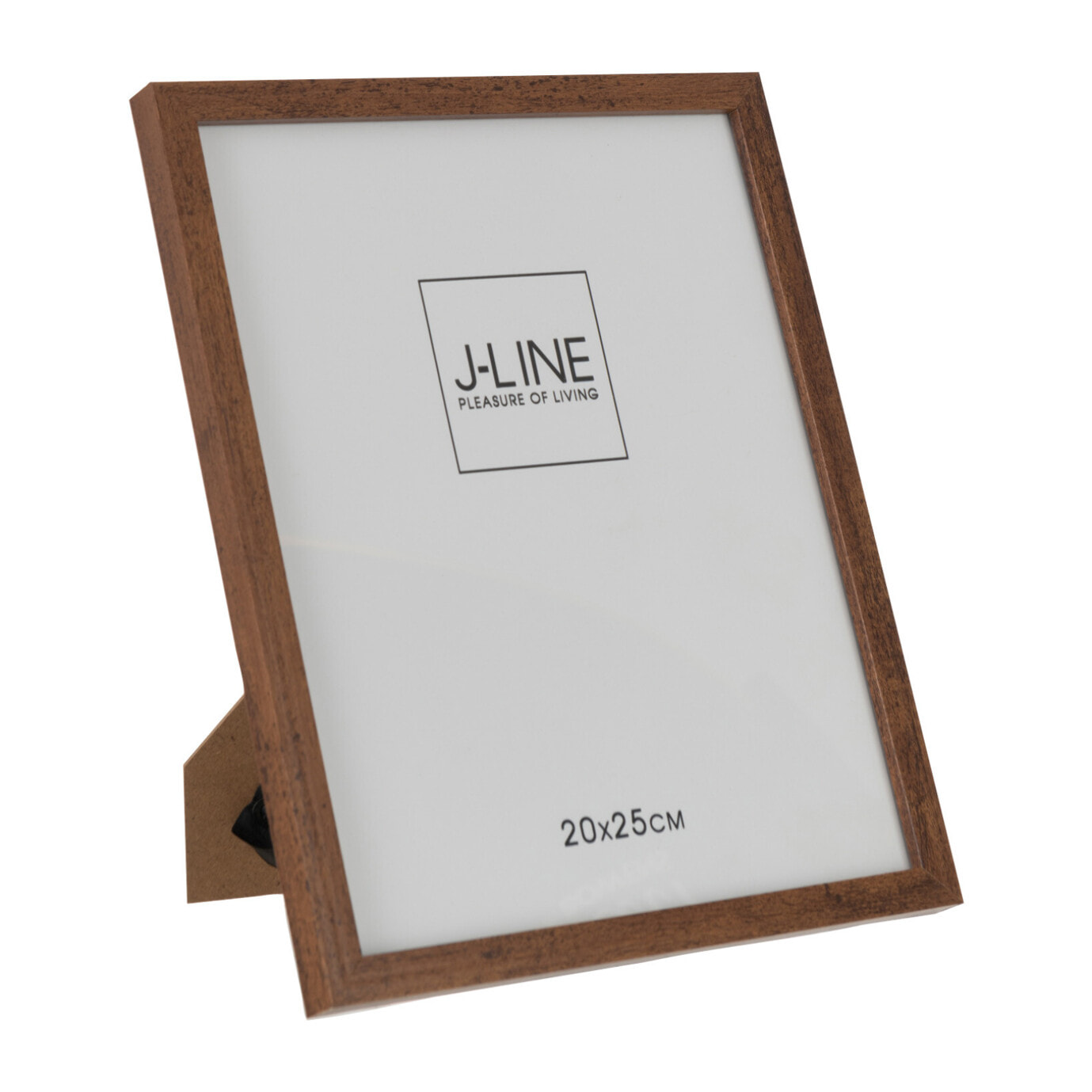 J-Line cadre photo Basic - bois - brun foncé - medium - 2 pièces