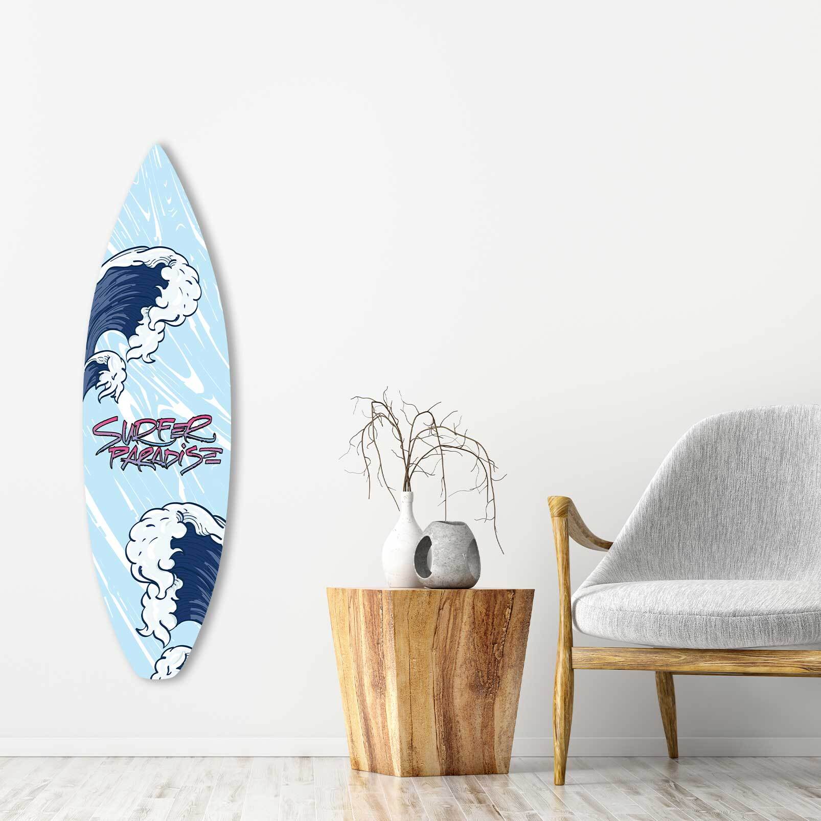 Planche de surf décorative la vague kanagawa Tableau alu Dibond
