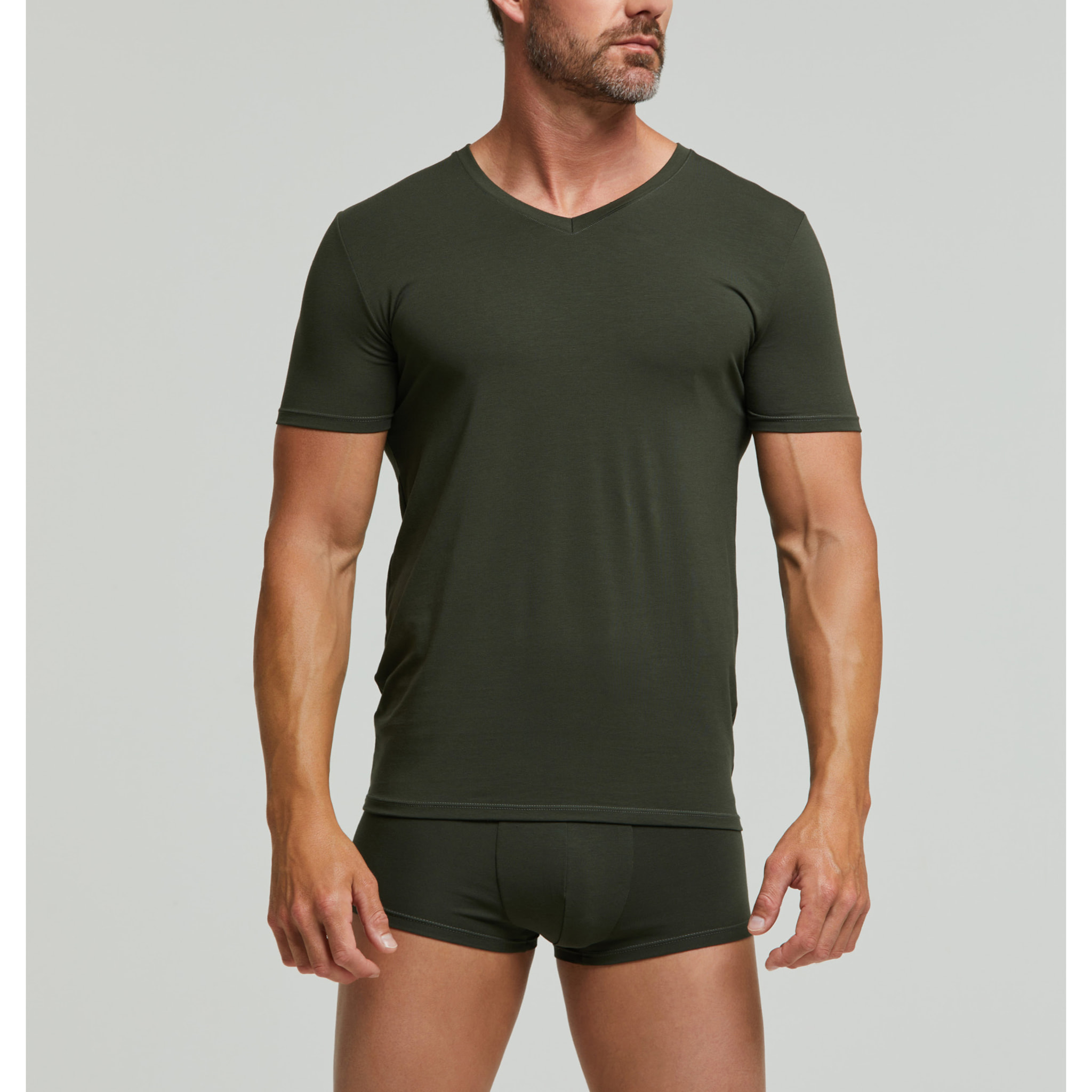 T-Shirt scollo V no stress cotone modal