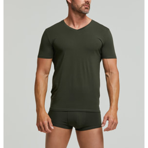 T-Shirt scollo V no stress cotone modal
