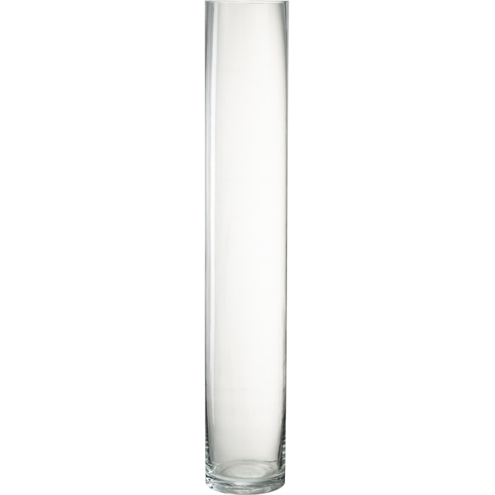 J-Line vase Cylindrique - verre - transparent - large - 60.5 cm de hauteur