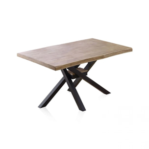 Mesa de comedor Xena Fit 150 Roble Honey - Negro