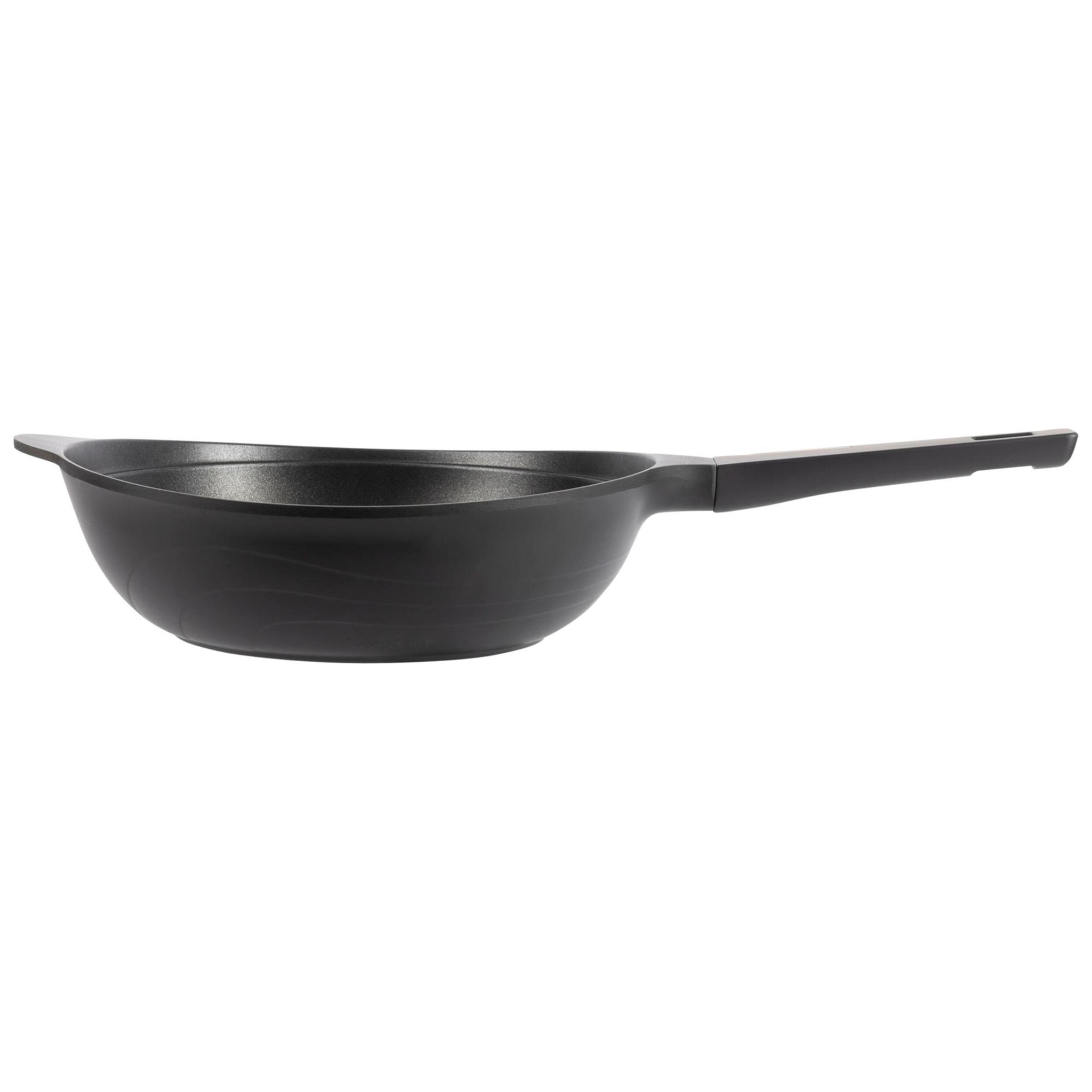 wok ø30cm en aluminio fundido color negro con revestimiento