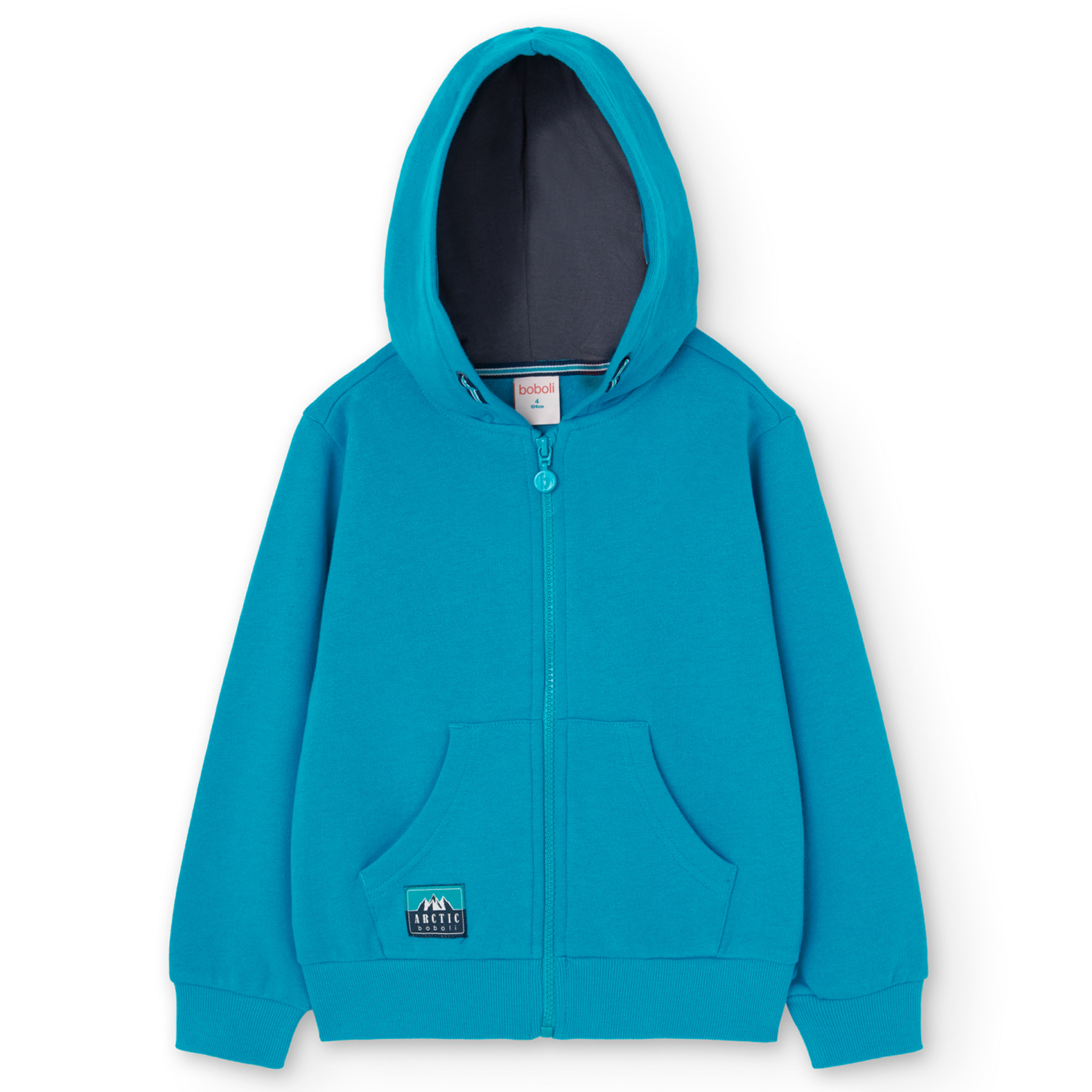 Chaqueta felpa con capucha de niño -BCI